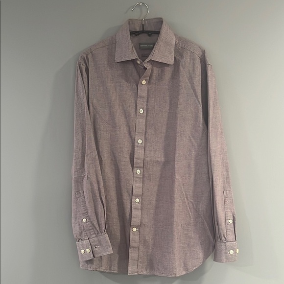 Michael Kors Purple Casual Button Down Shirt - Picture 1 of 5
